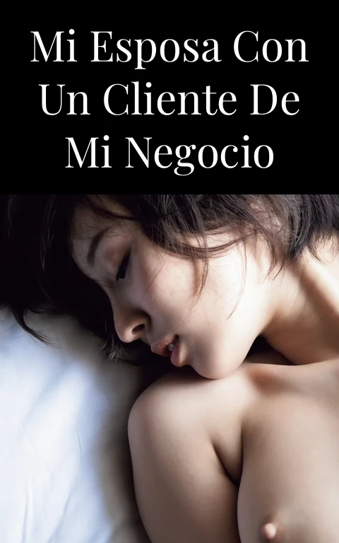 Mi esposa con un cliente de mi negocio