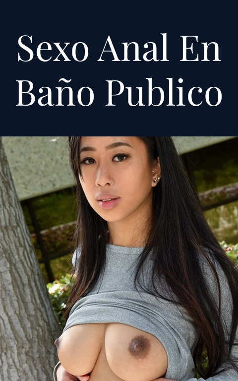 Sexo anal en baño publico